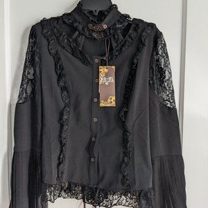 RQ-BL Steampunk Gothic Victorian Blouse